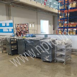 Xe đẩy 3 ngăn có 1 ngăn khóa