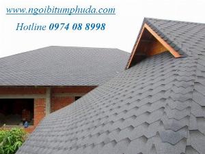 Tấm lợp bitum phủ đá giải pháp lợp mái cho dự án biệt thự, tấm lợp bitum tổng hợp siêu nhẹ