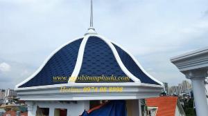 Tấm lợp bitum phủ đá giải pháp lợp mái cho dự án biệt thự, tấm lợp bitum tổng hợp siêu nhẹ
