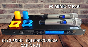 Micro không dây PS Audio VK-6 mẫu 2021, tiếng phát rõ, âm thanh hay