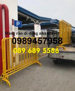 Hàng rào khu chung cư, hàng rào di động barie 1mx2m, 1,2mx2m, 1,5mx2m có sẵn