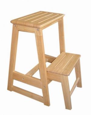 Ghế bậc thang hai tầng tiện dụng bằng gỗ an toàn