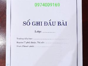 Sổ ghi đầu bài cấp 2, cấp 3