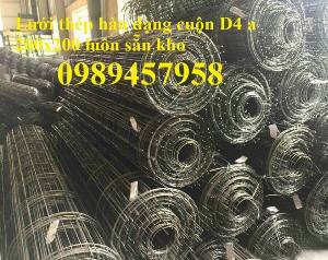 Thép đổ sàn bê tông phi 4 100x100, Lưới thép phi 4 a 200x200, Lưới D4 150x150