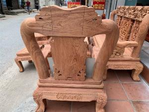 Bộ bàn ghế minh quốc voi ma mút gỗ hương đá siêu víp