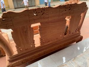Bộ bàn ghế minh quốc voi ma mút gỗ hương đá siêu víp