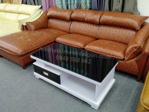 Sofa da cao cấp phòng khách Binh Dương, phong cách Á-Âu giá rẻ tại xưởng