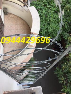 Dây kẽm lam - dây thép gai hình dao Đk 60