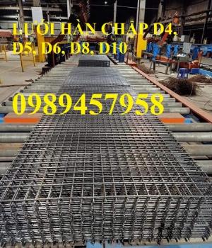 Bán Lưới hàn chập phi 6 a 100*200, A6 150*150, D6 200*200, Lưới THép D6 250*250