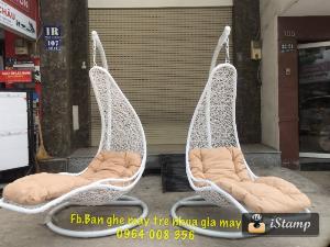 Xích đu đôi giả mây, ghế xích đu treo nhựa giả mây
