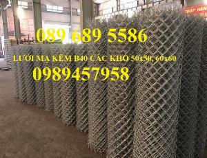 Lưới b40 bọc nhựa khổ 2,4m mầu xanh và mầu ghi, Lưới làm sân bóng đá, Lưới sân tennis