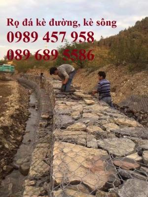 Địa chỉ làm Rọ đá chống sạt lở 2x1x1, 2x1x0,5, Rọ thép kè đường, Rọ thép bọc nhựa 2x1x0,5