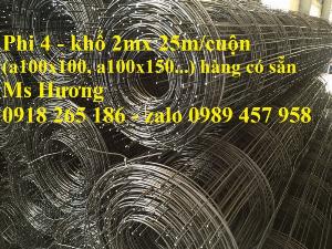 Nhà sản xuất Lưới thép hàn phi 6 ô 50x50, 100x100, Lưới Thép hàng rào giá rẻ