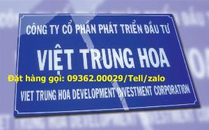 Biển công ty mica, đồng, inox sản xuất tại Hà Nội