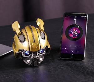 Loa Bluetooth Kiểu Dáng Transformers Bumblebee, Kiêm Đài FM, Âm Thanh Siêu Trầm Hay BH 3T