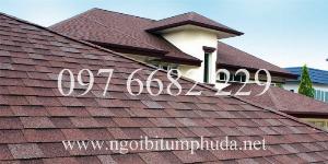 Tấm lợp bitum phủ đá, ngói bitum phủ đá, tấm lợp bitum giả ngói