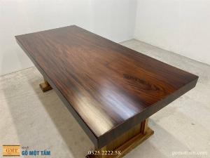 Bàn gỗ tự nhiên nguyên khối dài 2m x 88 x 10cm