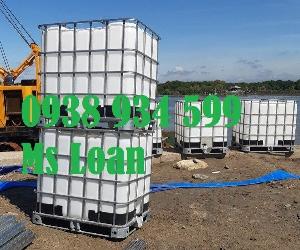 Tank ibc 1000 lít hàng đã qua sử dụng, bồn nhựa đựng hóa chất 1000l,téc nhựa cũ 1000l