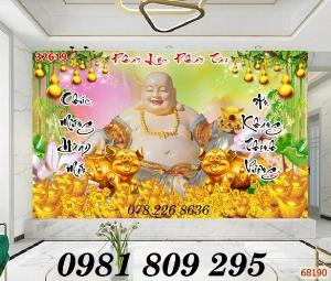 Thần tài - gạch trang trí - tranh phật di lặc