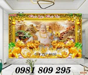 Thần tài - gạch trang trí - tranh phật di lặc