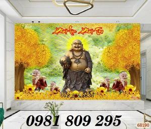Thần tài - gạch trang trí - tranh phật di lặc