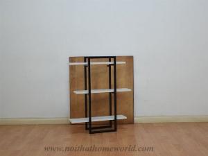 Kệ sắt treo tường 3 tầng nhỏ xinh, vỉ gỗ giá rẻ HCM