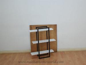 Kệ sắt treo tường 3 tầng nhỏ xinh, vỉ gỗ giá rẻ HCM