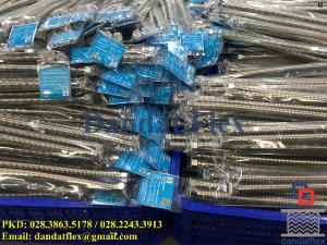 Dây nước ruột gà inox, Dây sen tắm inox nóng lạnh cao cấp - Dandat.Flex