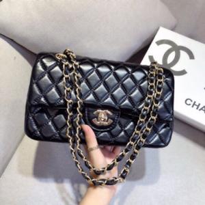 Túi xách nữ clacssic size 26 thêu ông lót đỏ
