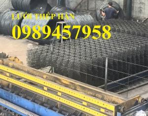Sản xuất Lưới thép hàn phi 6, lưới đổ bê tông phi 6 ô 200x200, Lưới thép gân phi 6, phi 8