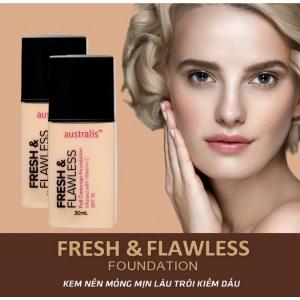 Kem Nền Australis Siêu Mỏng Nhẹ Fresh & Flawless Foundation 30ml