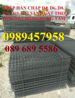 Bán Lưới thép hàn phi 4 đổ sàn chống nóng, Lưới thép hàn chập phi 4 150*150, 200*200, 250*250