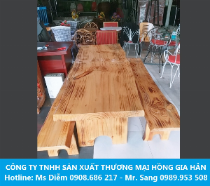 Bộ bàn ghế gỗ thông HGH tự nhiên giá rẻ