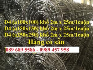Chuyên Lưới thép đổ sàn bê tông đổ đường chống nứt phi 4, Lưới thép phi 4 ô 200x200, 250x250