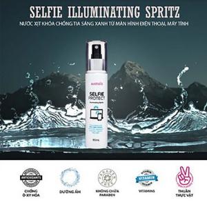 Xịt Khóa Lớp Trang Điểm Australis Chống Tia Sáng Xanh Selfie Illuminating Spritz 80ml