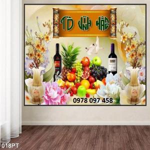 Tranh gạch men trang trí phòng thờ - gạch ốp tường