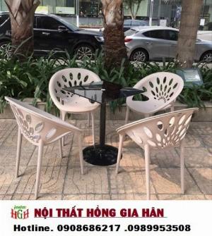 Bàn ghế nhựa cafe giá rẻ HGH