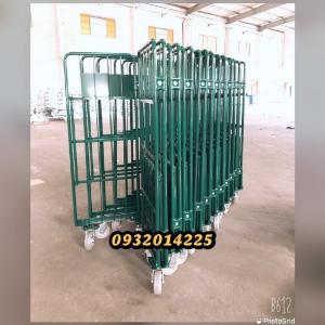 Xe đẩy hàng, xe đẩy lồng thép, xe đẩy lồng sơn tĩnh điện