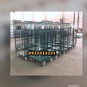 Xe đẩy hàng, xe đẩy lồng thép, xe đẩy lồng sơn tĩnh điện