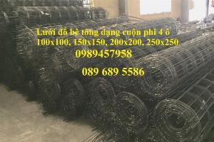Lưới hàn phi 4 tấm, cuộn 50x50, 100x100, lưới thép phi 4 a 200x200 và 250x250