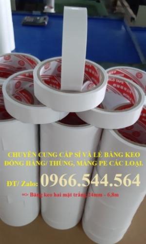 Băng keo 2 mặt trắng 24mm - 9Y