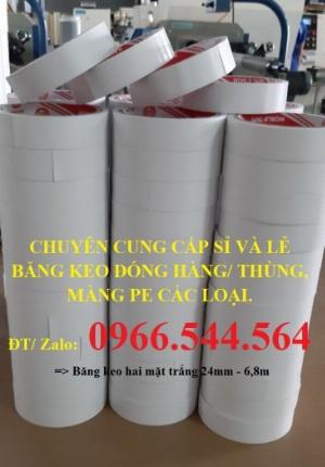 Băng keo 2 mặt trắng 24mm - 9Y