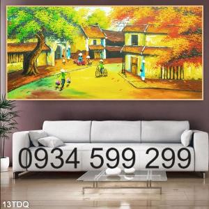 Tranh gạch men - tranh gạch 3D phong cảnh quê hương việt nam