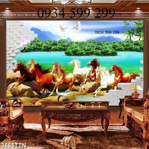 Tranh gạch men - gạch tranh 3D mã đáo thành công PTT