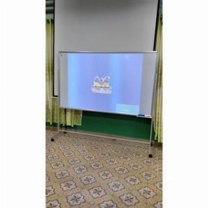 Bảng từ trắng viết bút lông Hàn Quốc có chân di động 1 mặt, 80x1,2m