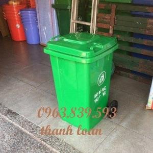 Thùng rác nhựa 100L đựng rác sinh hoạt, thùng rác công nghiệp 100L./ 0963.839.593 Ms.Loan