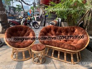 Bộ ghế Papasan song mây tự nhiên 100% cao cấp