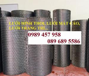 Lưới dập giãn 3ly khổ 30x60, Lưới thép hình thoi 4ly, 5ly, Lưới dập giãn mạ kẽm nhúng nóng