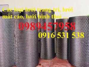 Lưới dập giãn 3ly khổ 30x60, Lưới thép hình thoi 4ly, 5ly, Lưới dập giãn mạ kẽm nhúng nóng