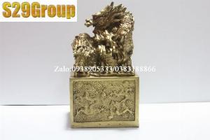 Ấn rồng cửu long bằng đồng,ấn phong thủy